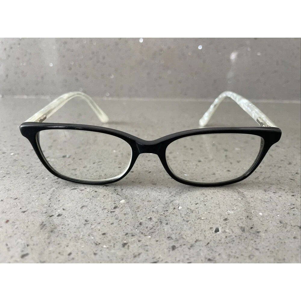DELANCY DEL98 Black Marble 50-16-135 Plastic Eyeglasses Frames ONLY